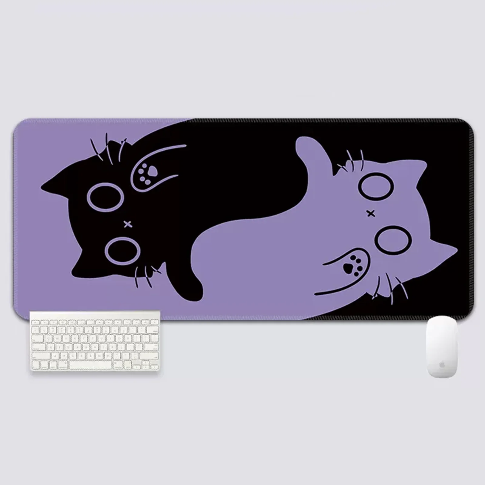 YUZNII Oversized Cartoon Kitten Mouse Mat Desk Pad - Image 23