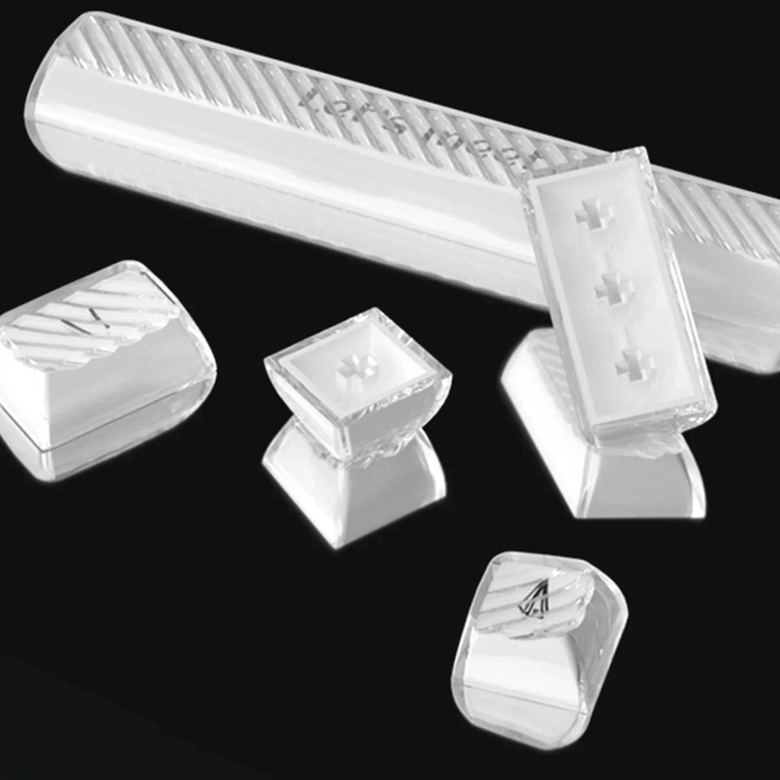 RX S75  Crystal White Tri-mode mechanical keyboard - Image 6