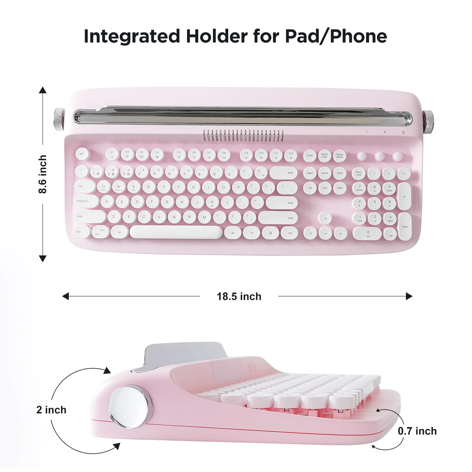 YUNZII ACTTO B503 Wireless Keyboard - Image 3