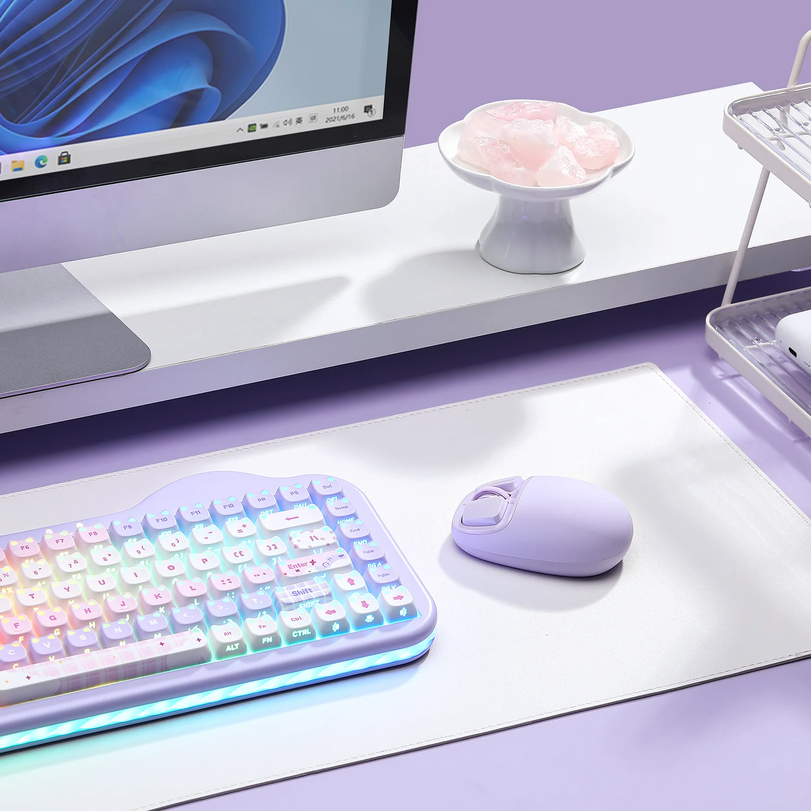 YUNZII C1 Silicone Tri-Mode Wireless Custom Mouse - Image 10