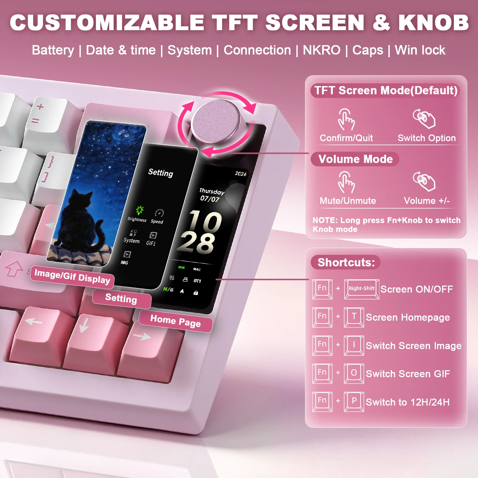 YUNZII IF68 QMK/VIA Wireless Mechanical Keyboard - Image 5