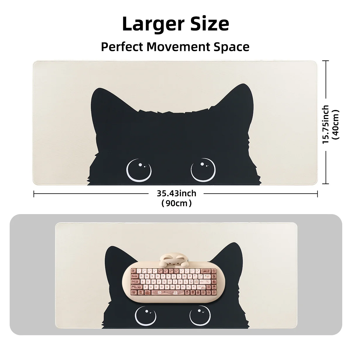 YUNZII Peeking Cat Mouse Pad Desk Mat - Image 8