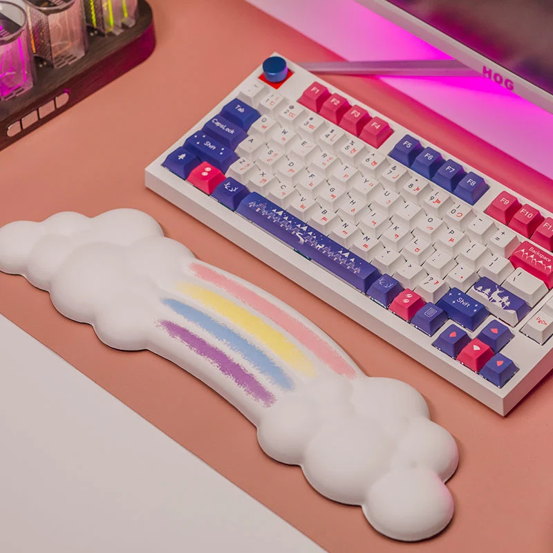 YUNZII Rainbow Cloud Keyboard Wrist Rest - Image 7