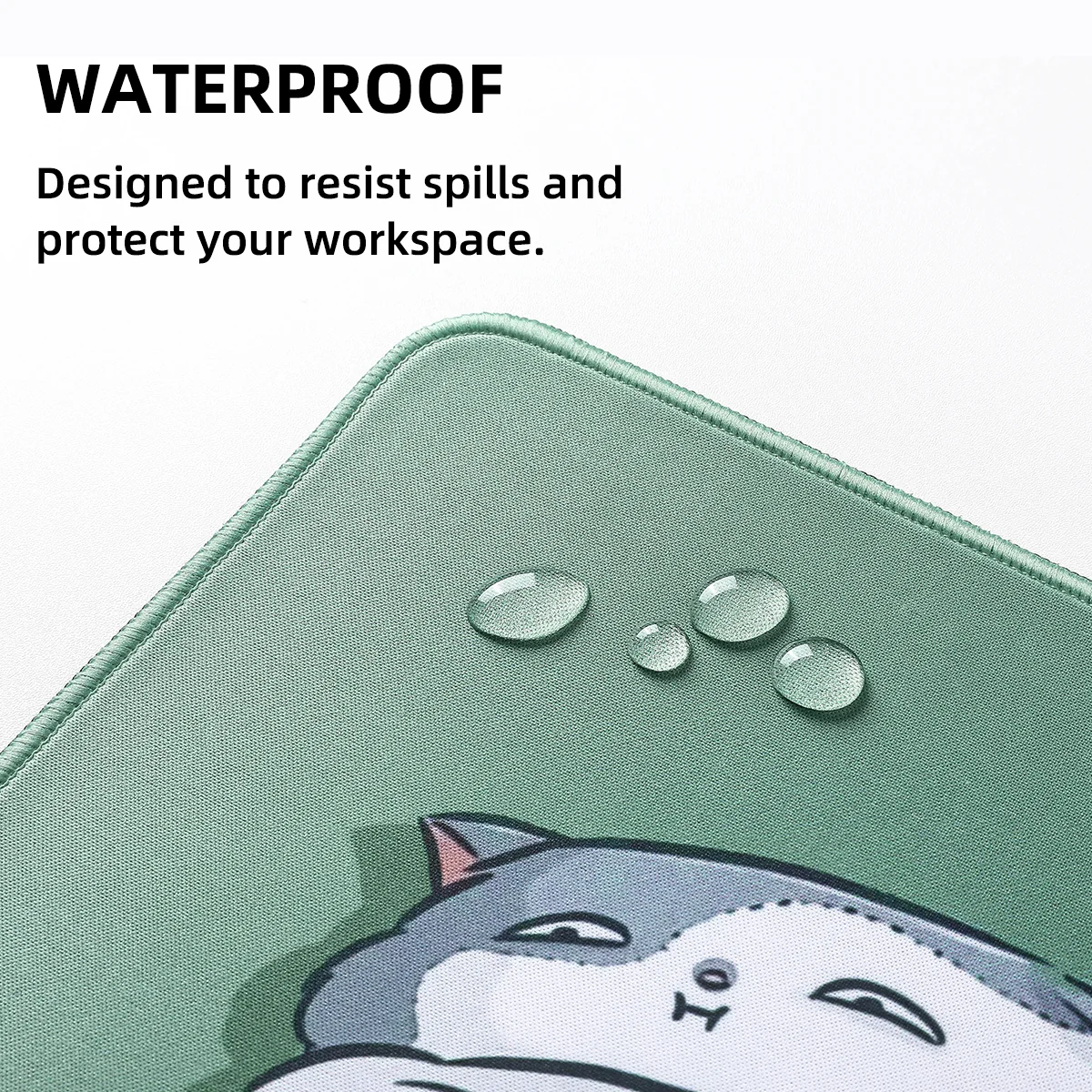 YUNZII Sleeping Cat Mouse Pad Desk Mat - Image 2