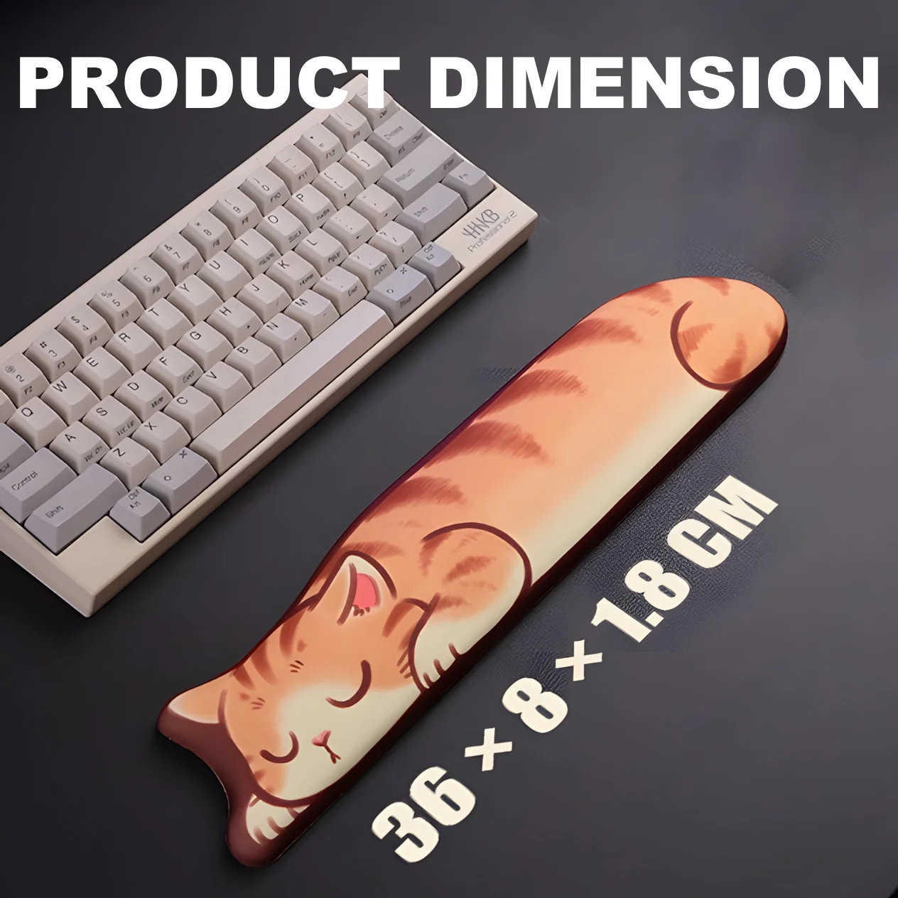 YUNZII Sleeping Cat Palm Rest - Image 2