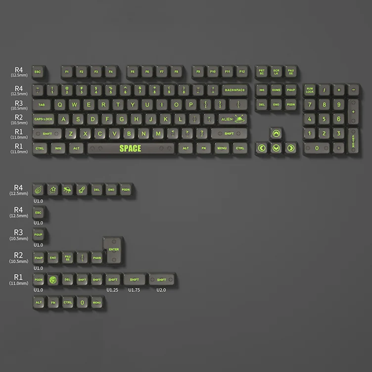 YUNZII Transparent MDA Profile Keycap Set - Image 9