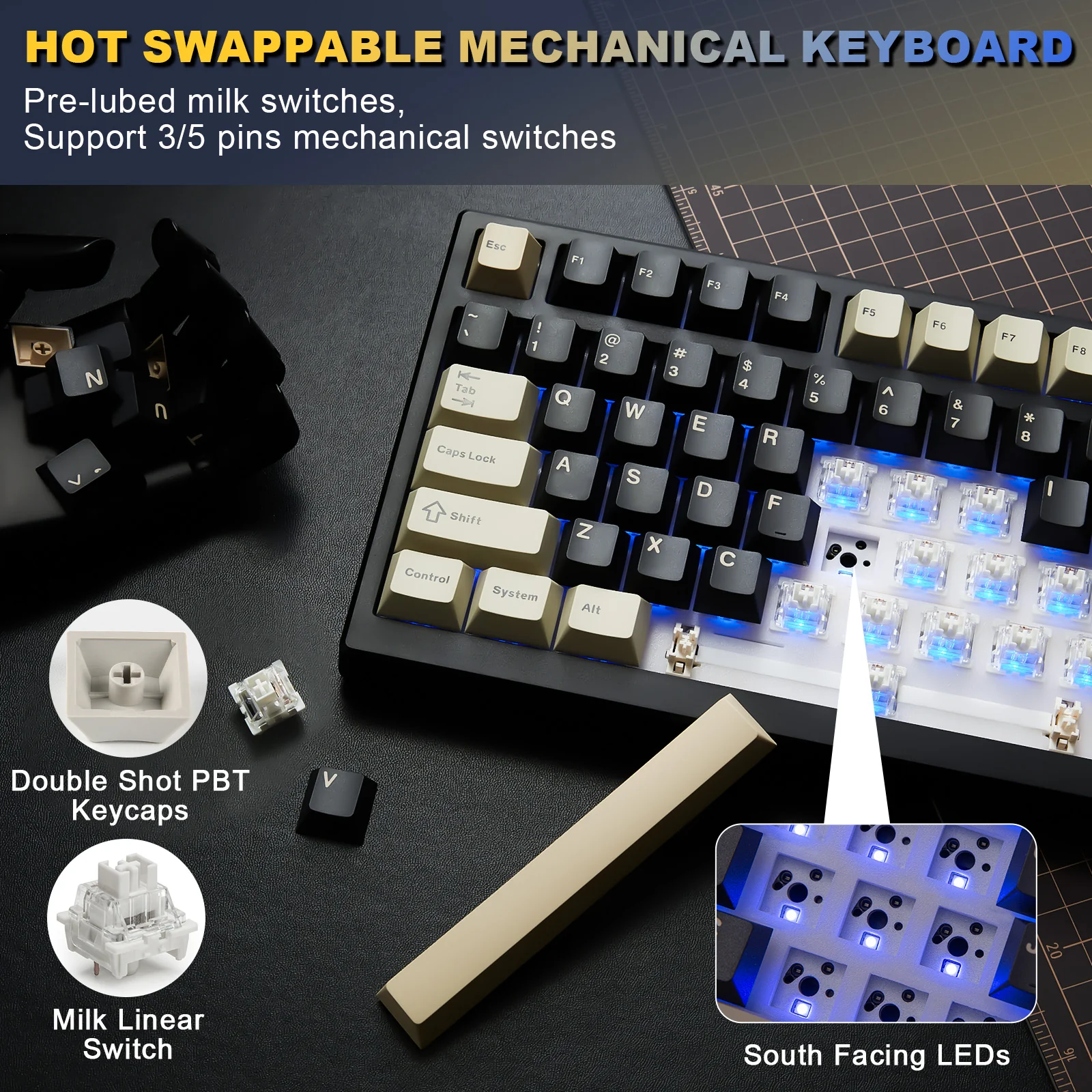 YUNZII YZ98 Mechanical Gaming Keyboard - Image 5