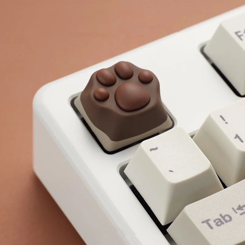 YUNZII ZOMO MULTI-COLOR SILICONE KITTY PAW ARTISAN KEYCAP - Image 9